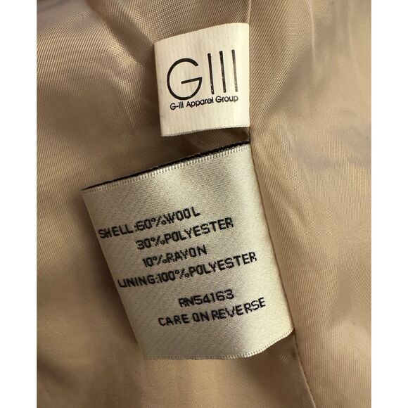 Kenneth Cole Double Breasted Wool Blend Pea Coat - Sz 10 - Picture 15 of 16